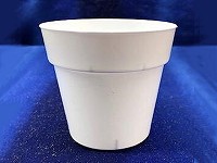 3" Round White Pot